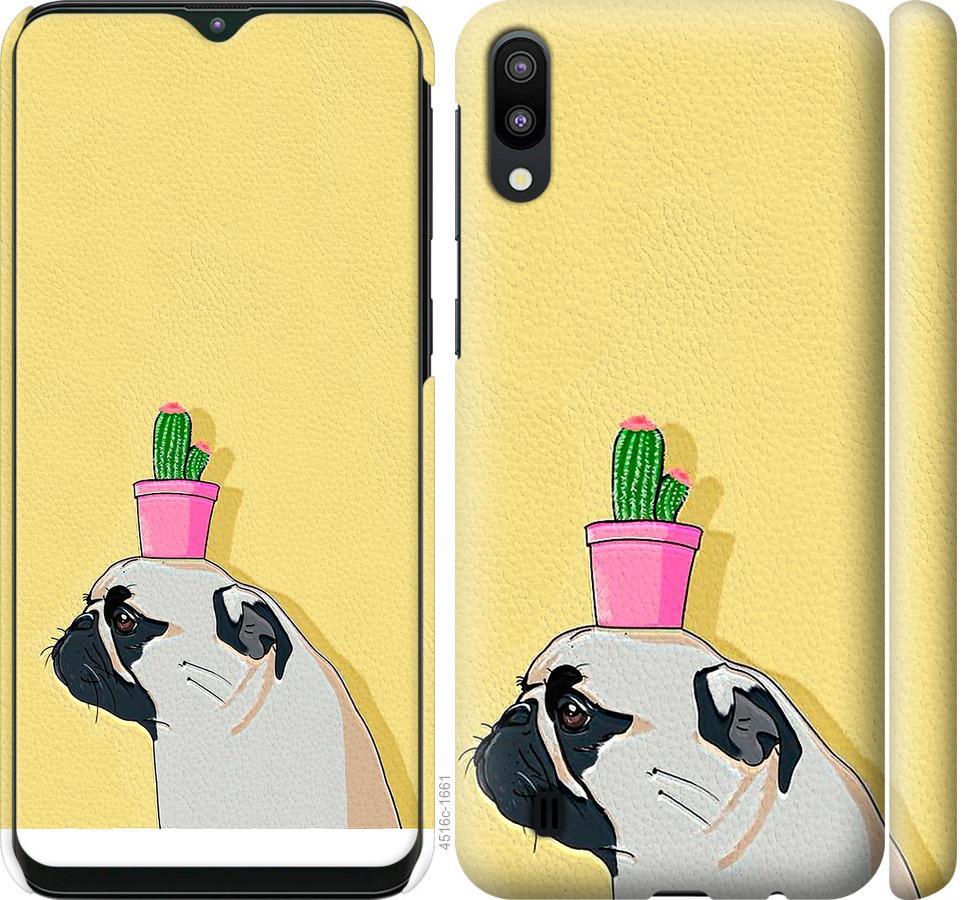 

Чохол на Samsung Galaxy M10 Мопс з кактусом