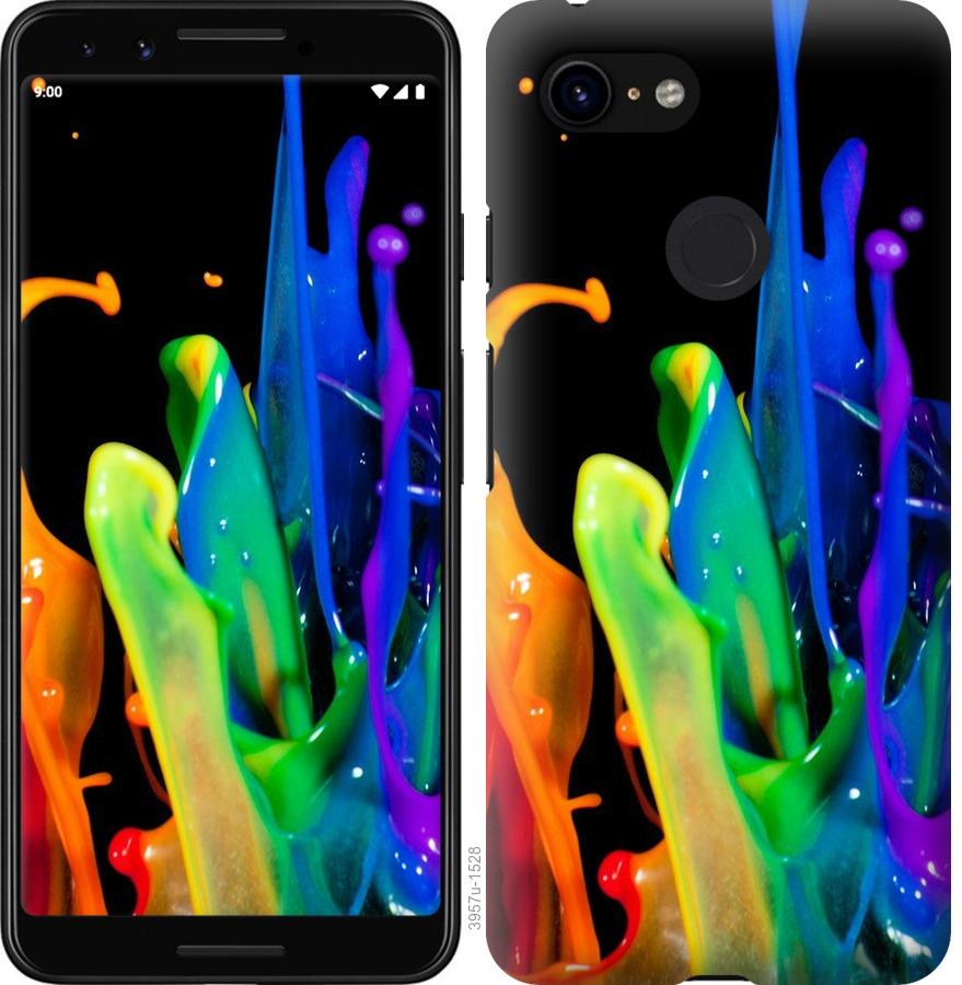 

Чохол на Google Pixel 3 бризки фарби