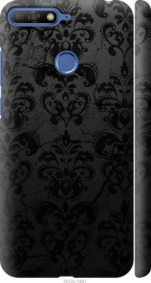 

Чехол на Huawei Honor 7C узор черный