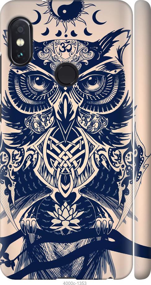 

Чехол на Xiaomi Redmi Note 5 Узорчатая сова