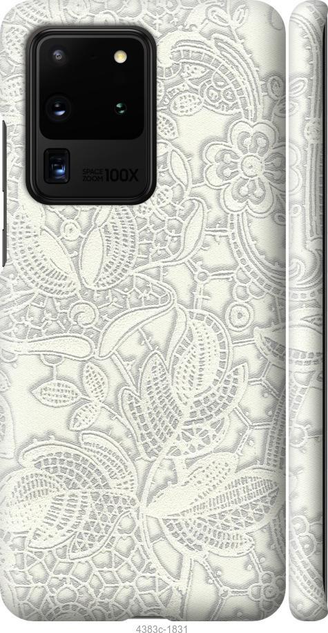 Чехол на Samsung Galaxy S20 Ultra Белое кружево