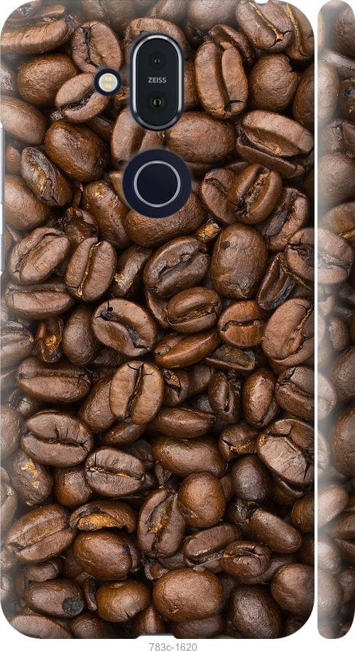 

Чехол на Nokia 8.1 Зёрна кофе