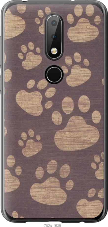 

Чехол на Nokia 6.1 Plus Следы тигра