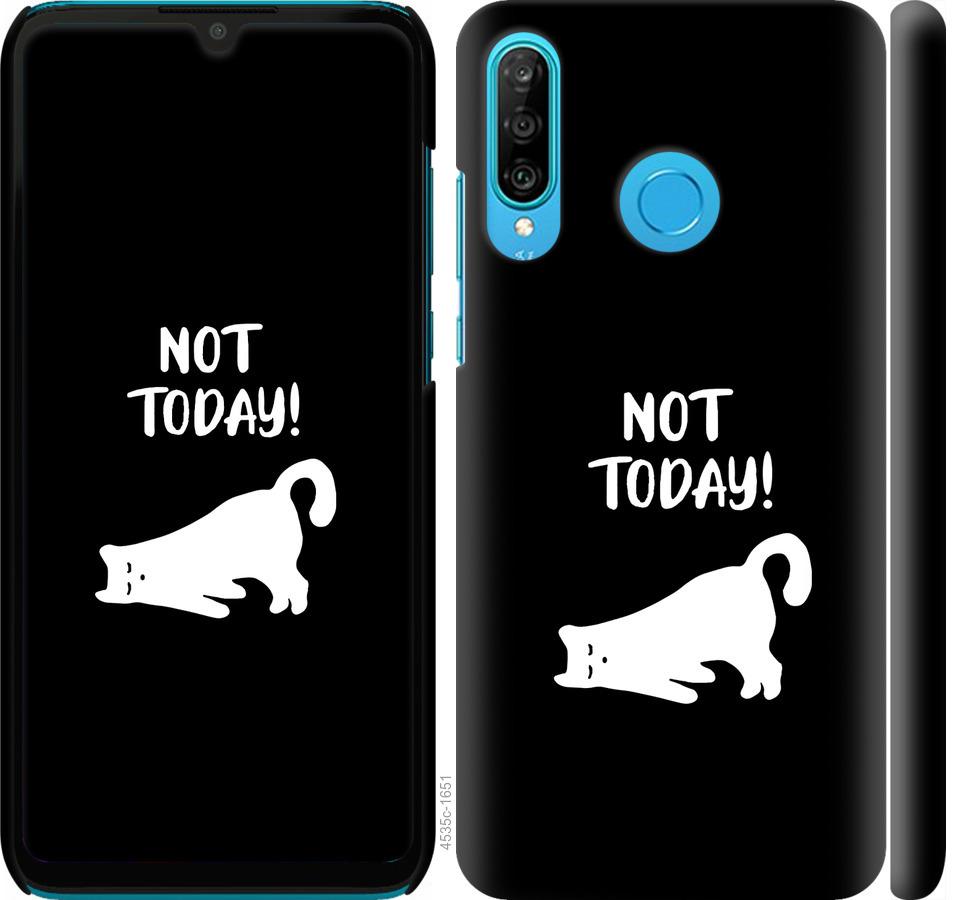 

Чохол на Huawei P30 Lite Втомлений кіт