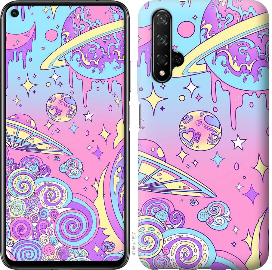 

Чохол на Huawei Honor 20 Рожева галактика
