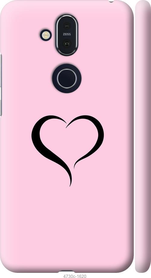 

Чехол на Nokia 8.1 Сердце 1