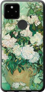 Чехол на Google Pixel 5A Винсент Ван Гог. Ваза с розами