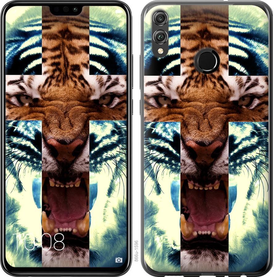Чехол на Huawei Honor 8X Злой тигр