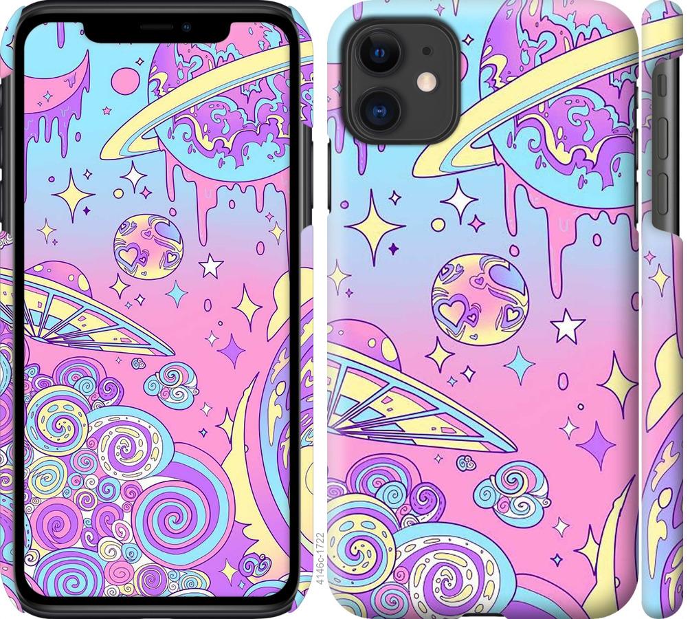 

Чохол на iPhone 11 Рожева галактика