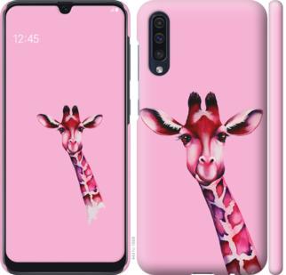 Чехол на Samsung Galaxy A50 2019 A505F Розовая жирафа