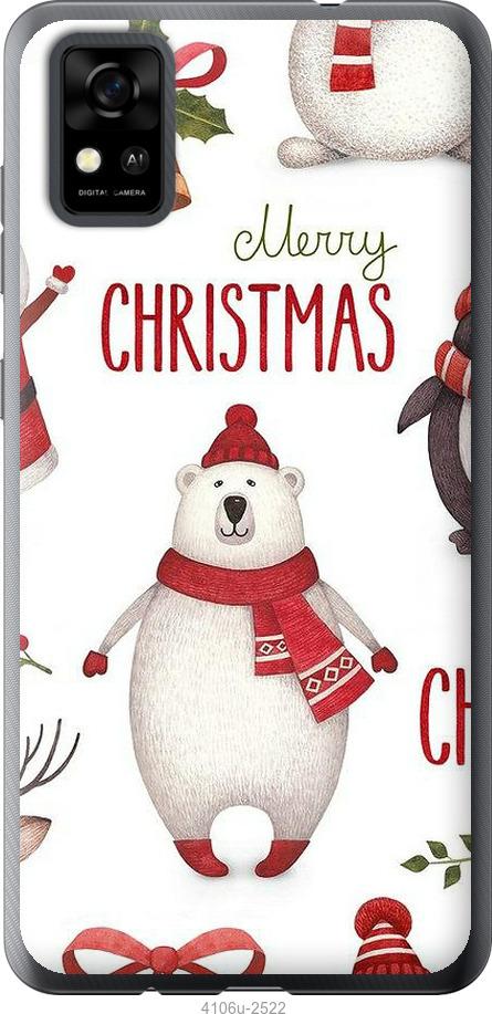 Чехол на ZTE Blade A31 Merry Christmas
