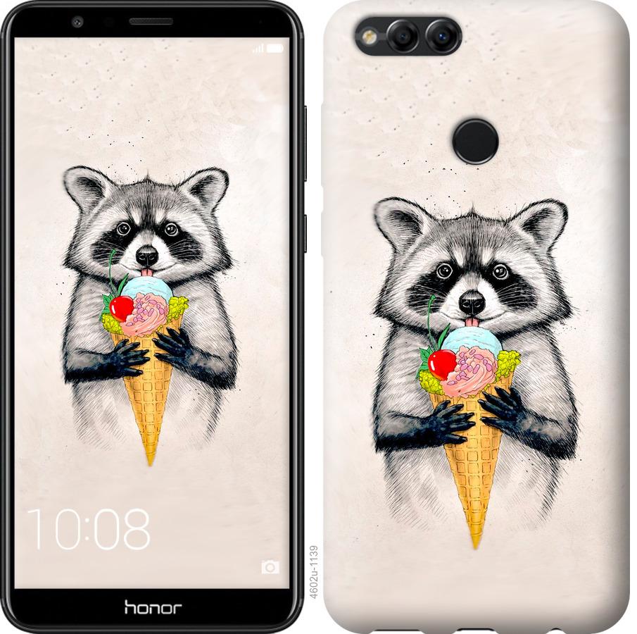 

Чохол на Huawei Honor 7X Єнот з морозивом