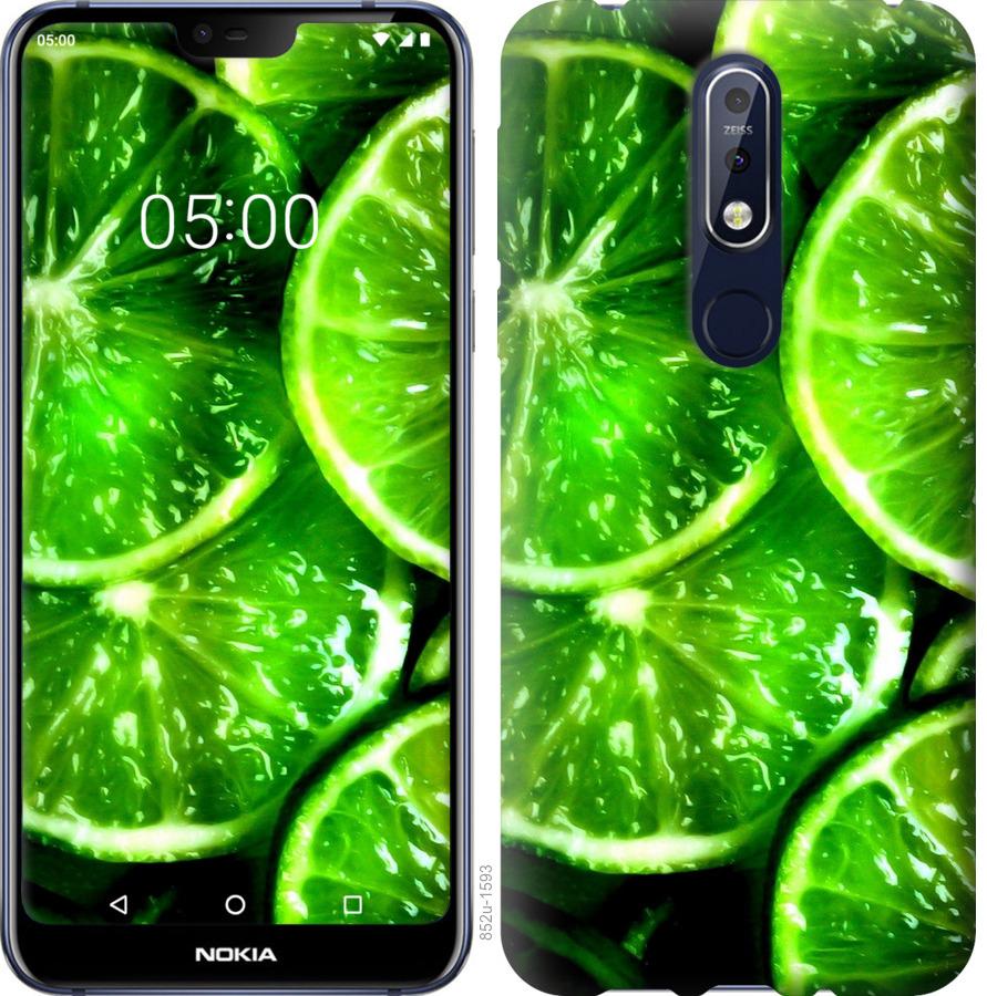

Чохол на Nokia 7.1 Зелені часточки лимона