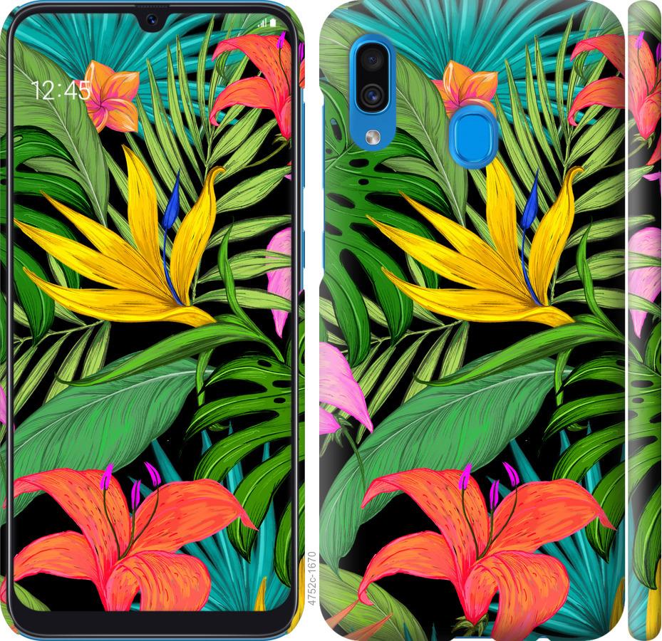 

Чохол на Samsung Galaxy A20 2019 A205F Тропічні листя 1