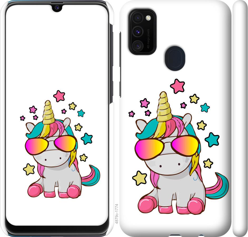 

Чехол на Samsung Galaxy M30s 2019 Единорог в очках