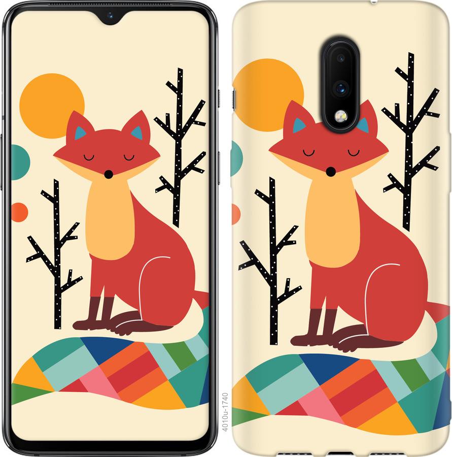 

Чехол на OnePlus 7 Rainbow fox