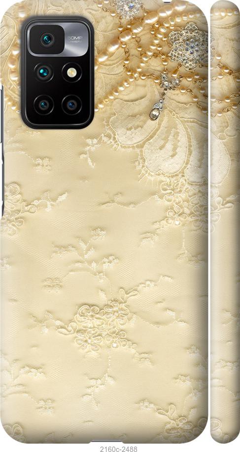 

Чехол на Xiaomi Redmi 10 Кружевной орнамент