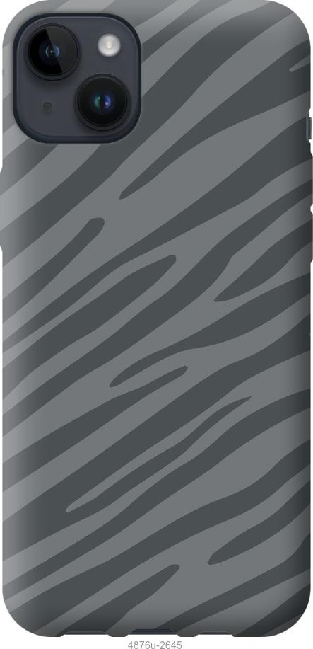 Чехол на iPhone 14 Plus Серая зебра