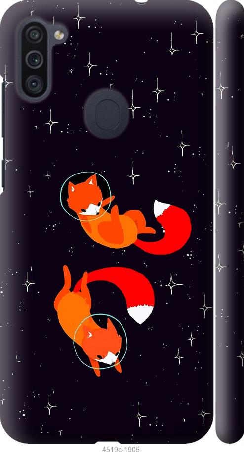 

Чехол на Samsung Galaxy A11 A115F Лисички в космосе