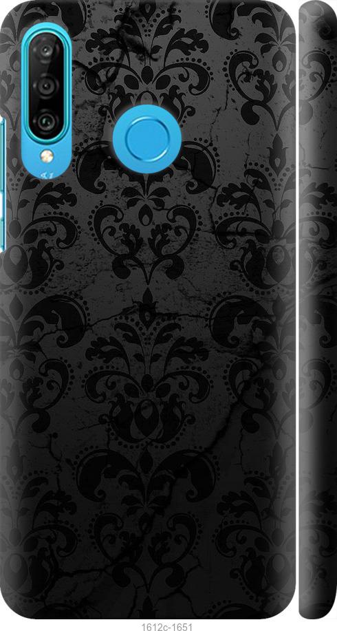 

Чехол на Huawei P30 Lite узор черный