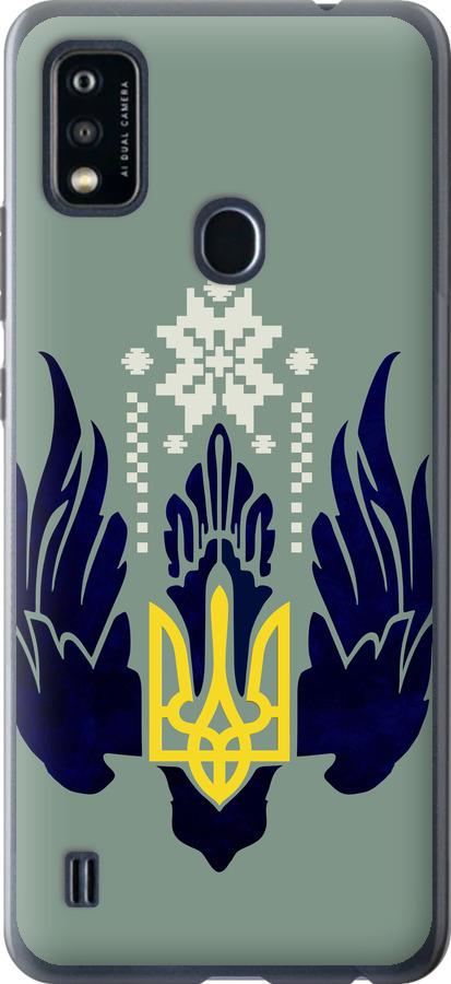 

Чехол на ZTE Blade A51 Тризуб с крыльями