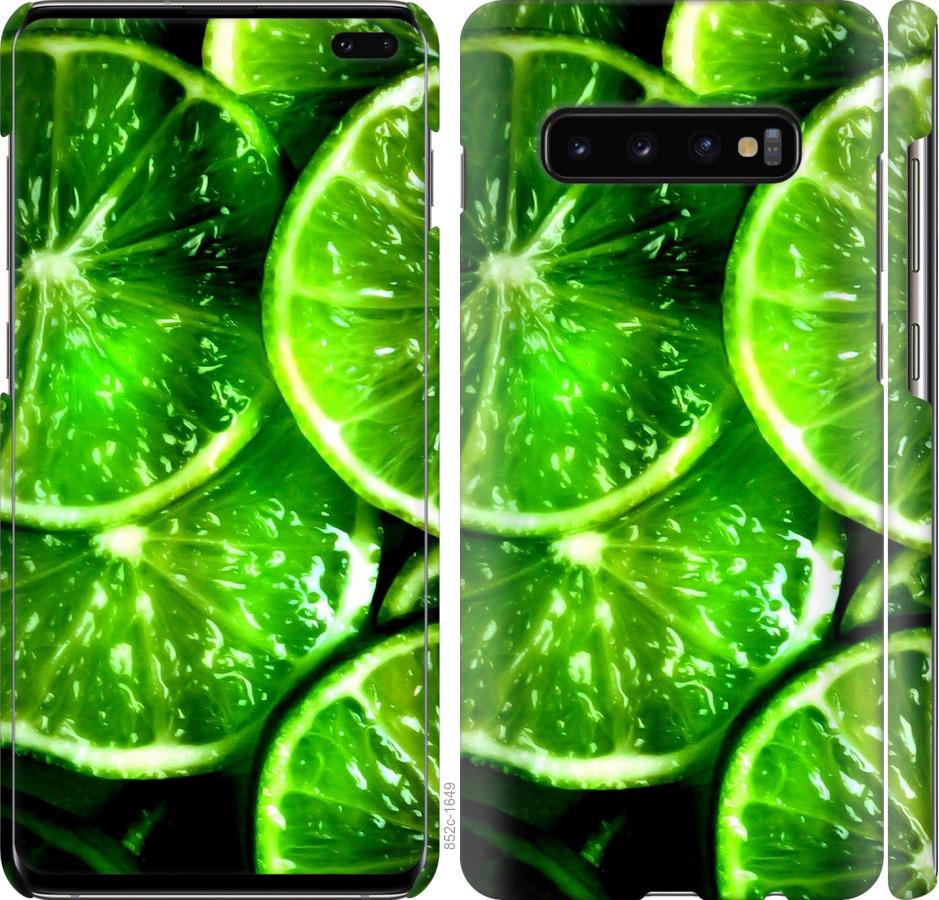 Чохол на Samsung Galaxy S10 Plus Зелені часточки лимона