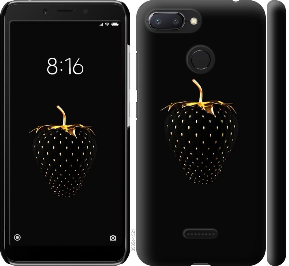 

Чохол на Xiaomi Redmi 6 Чорна полуниця