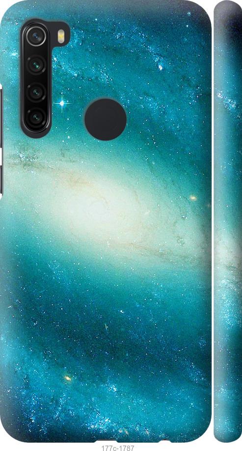 Чехол на Xiaomi Redmi Note 8 Голубая галактика