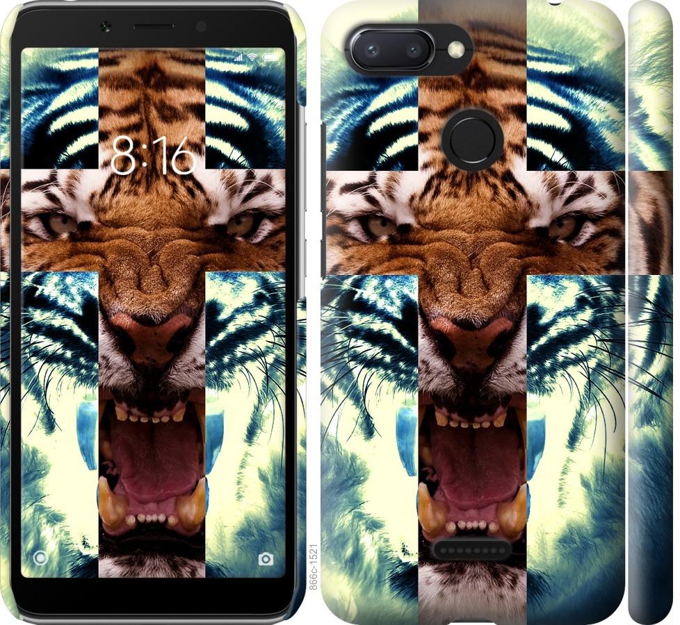 

Чохол на Xiaomi Redmi 6 Злий тигр