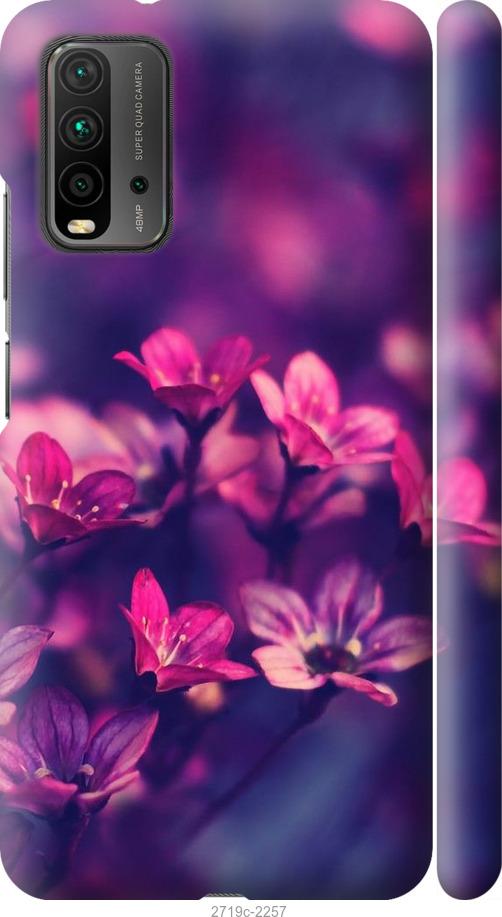 

Чехол на Xiaomi Redmi 9T Пурпурные цветы