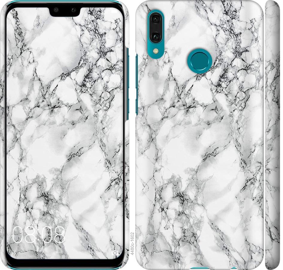

Чохол на Huawei Y9 2019 мармур білий