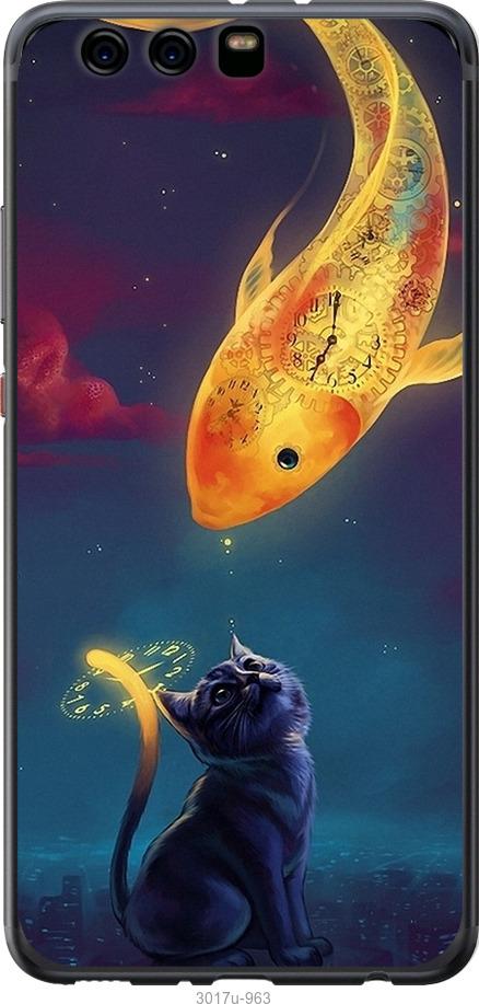 

Чехол на Huawei P10 Plus Кошкин сон