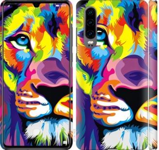 

Чохол на Huawei P30 Різнобарвний лев