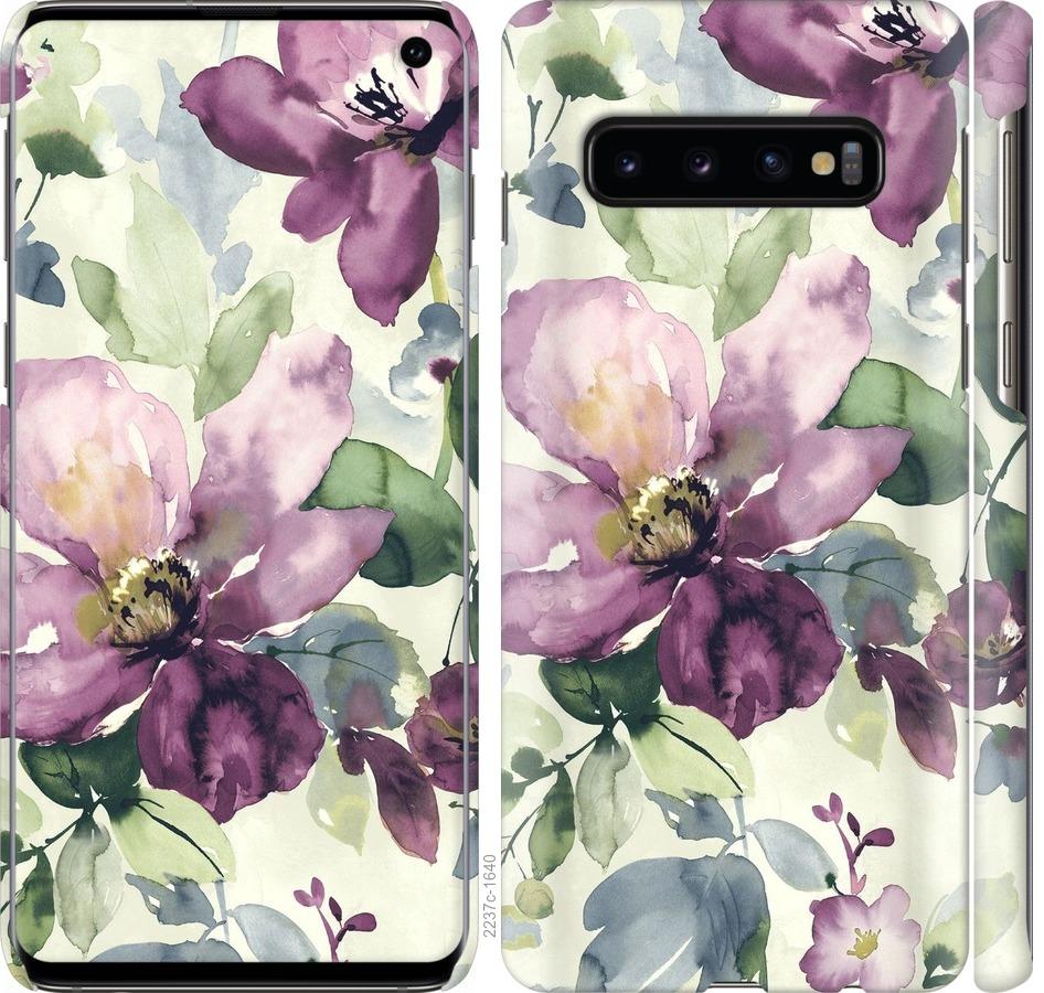 

Чохол на Samsung Galaxy S10 Квіти аквареллю