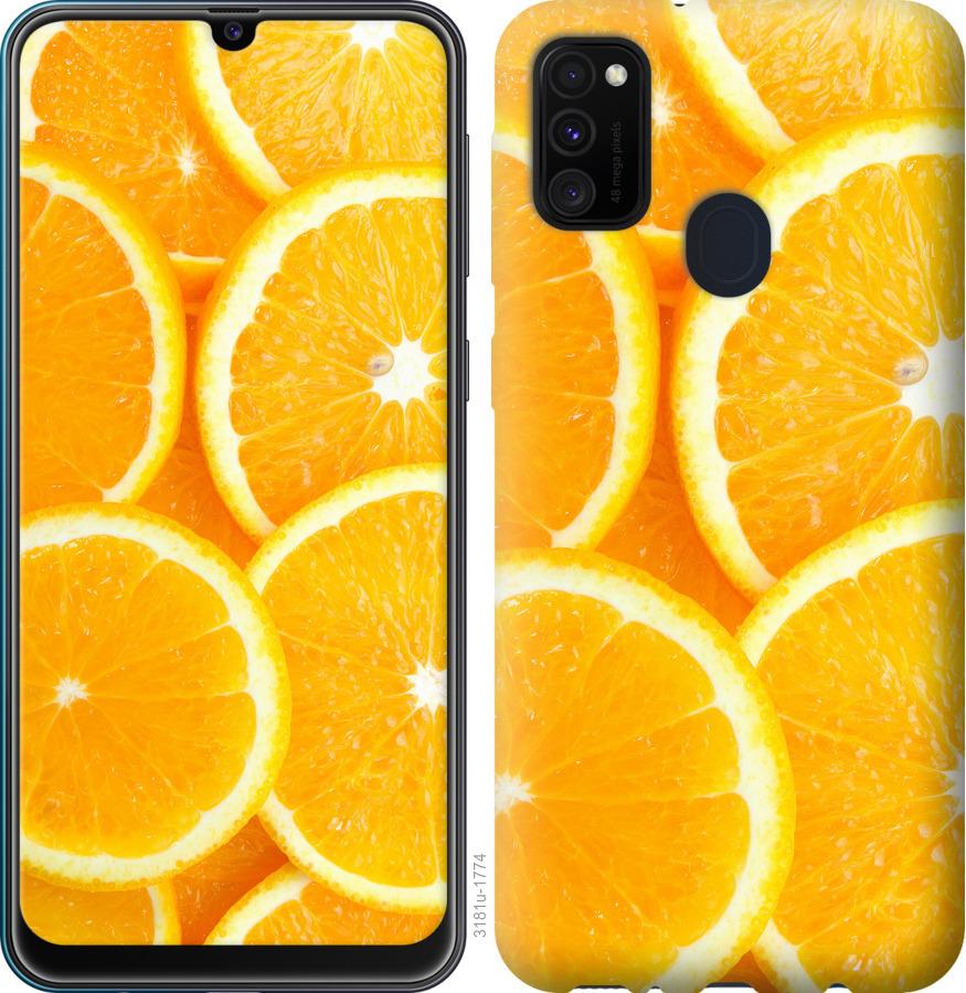 

Чохол на Samsung Galaxy A21s A217F Частки апельсина