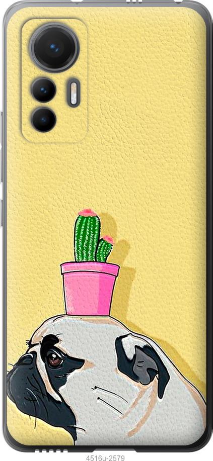 

Чохол на Xiaomi 12 Lite Мопс з кактусом