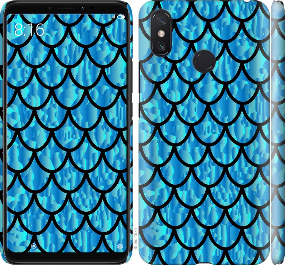 

Чехол на Xiaomi Mi Max 3 Чешуя