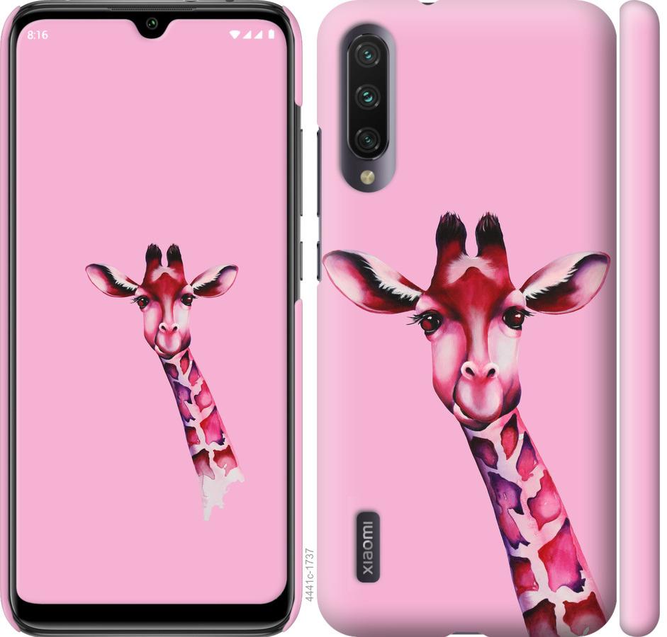 Чехол на Xiaomi Mi A3 Розовая жирафа