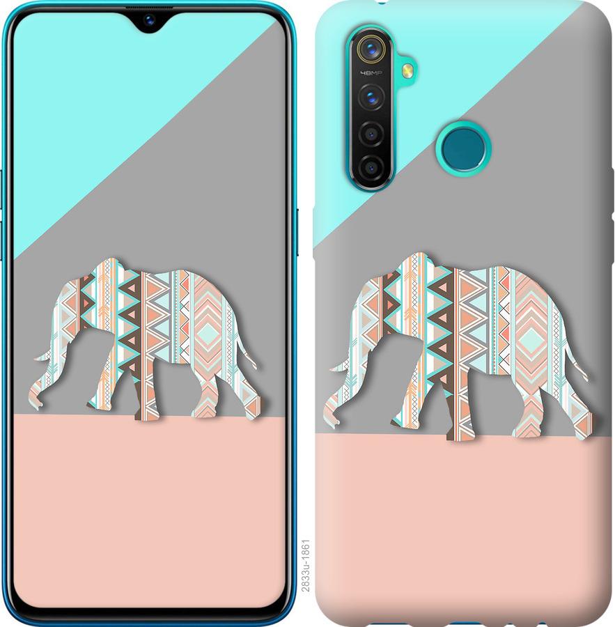 

Чохол на Realme 5 Pro Візерунчастий слон