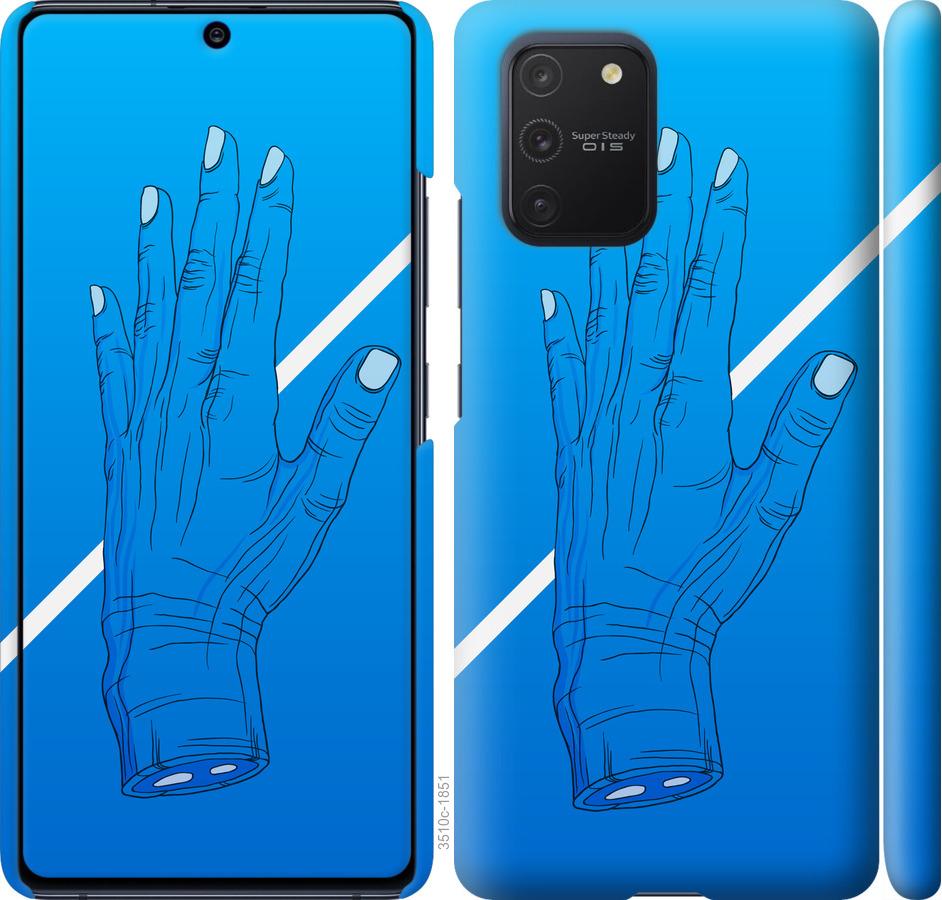 

Чохол на Samsung Galaxy S10 Lite 2020 Синій, Рука, Лінія, Градієнт, Зомбі, Глибина