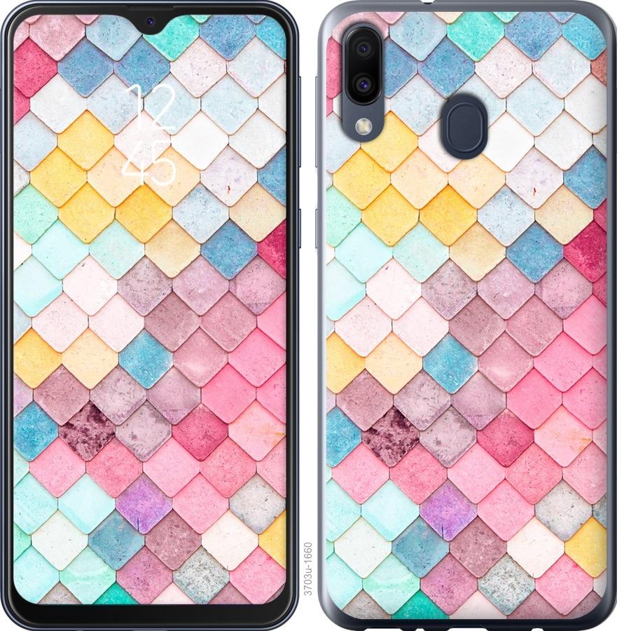 

Чехол на Samsung Galaxy M30 Красочная черепица