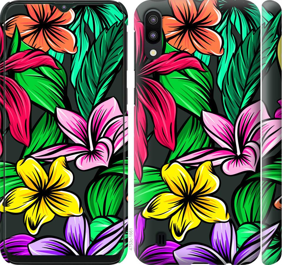 

Чехол на Samsung Galaxy M10 Тропические цветы 1
