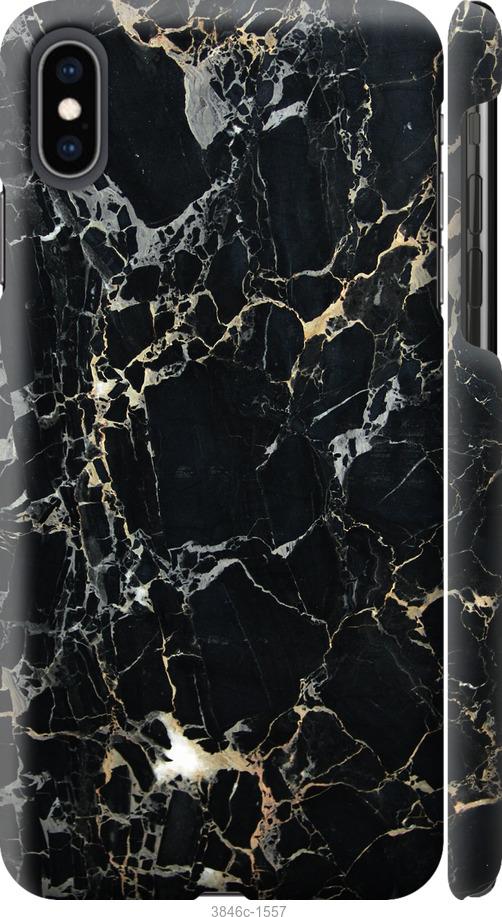 

Чехол на iPhone XS Max Черный мрамор