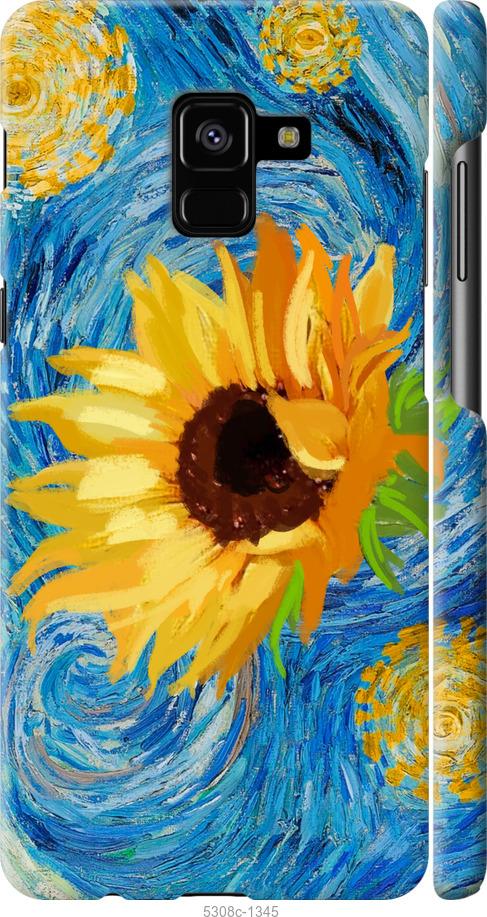 

Чохол на Samsung Galaxy A8 Plus 2018 A730F Квіти жовто-блакитні