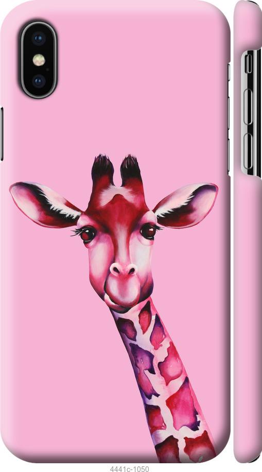 

Чохол на iPhone XS Рожева жирафа