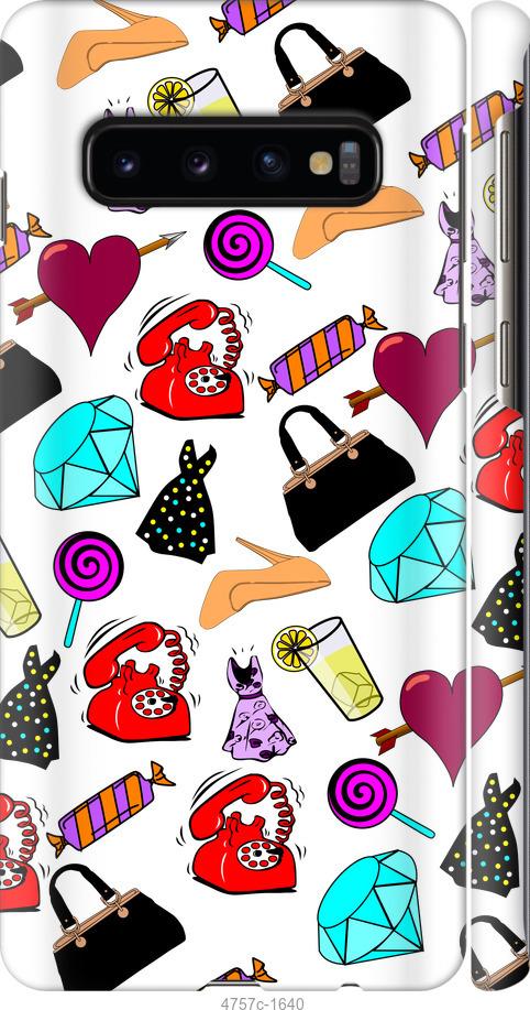 Чехол на Samsung Galaxy S10 stickers