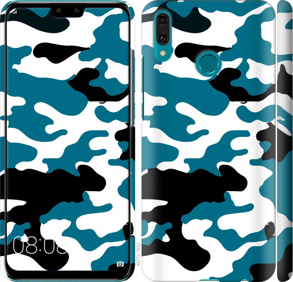 

Чехол на Huawei Y9 2019 Камуфляж прозрачный фон