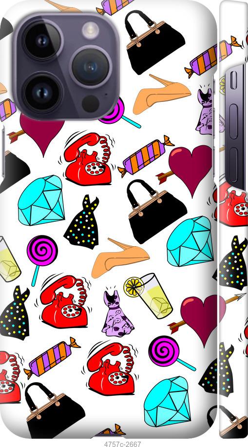 Чехол на iPhone 14 Pro Max stickers