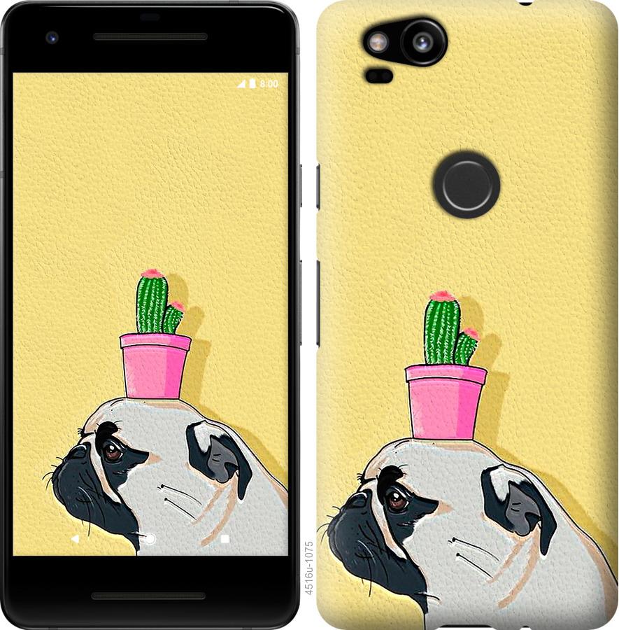 

Чохол на Google Pixel 2 Мопс з кактусом