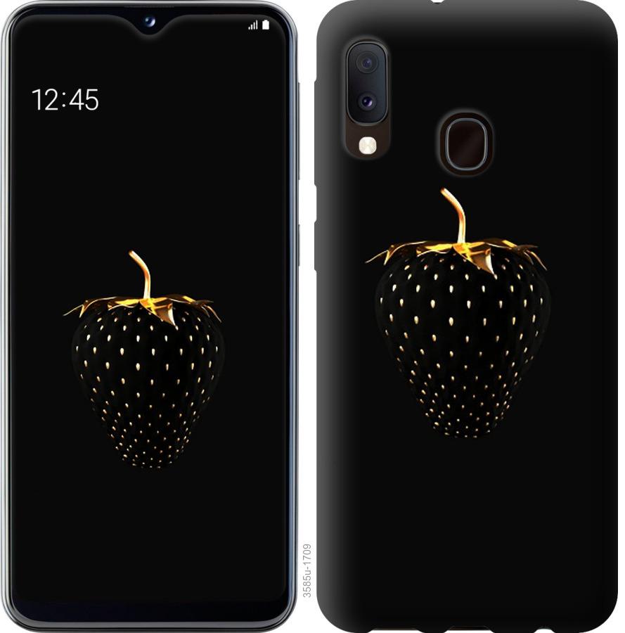 

Чохол на Samsung Galaxy A10s A107F Чорна полуниця